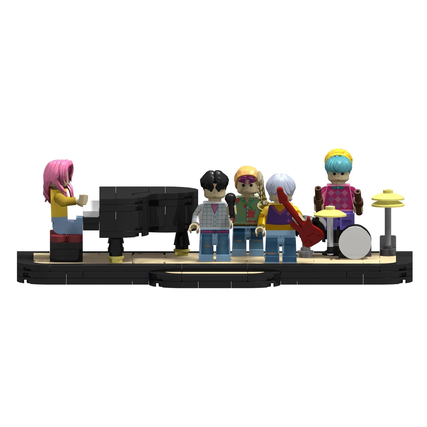 Nouveaux Chasseurs de Démons K-Pop : Blocs de construction, assemblage de jouets, modèle de piano et blocs de construction