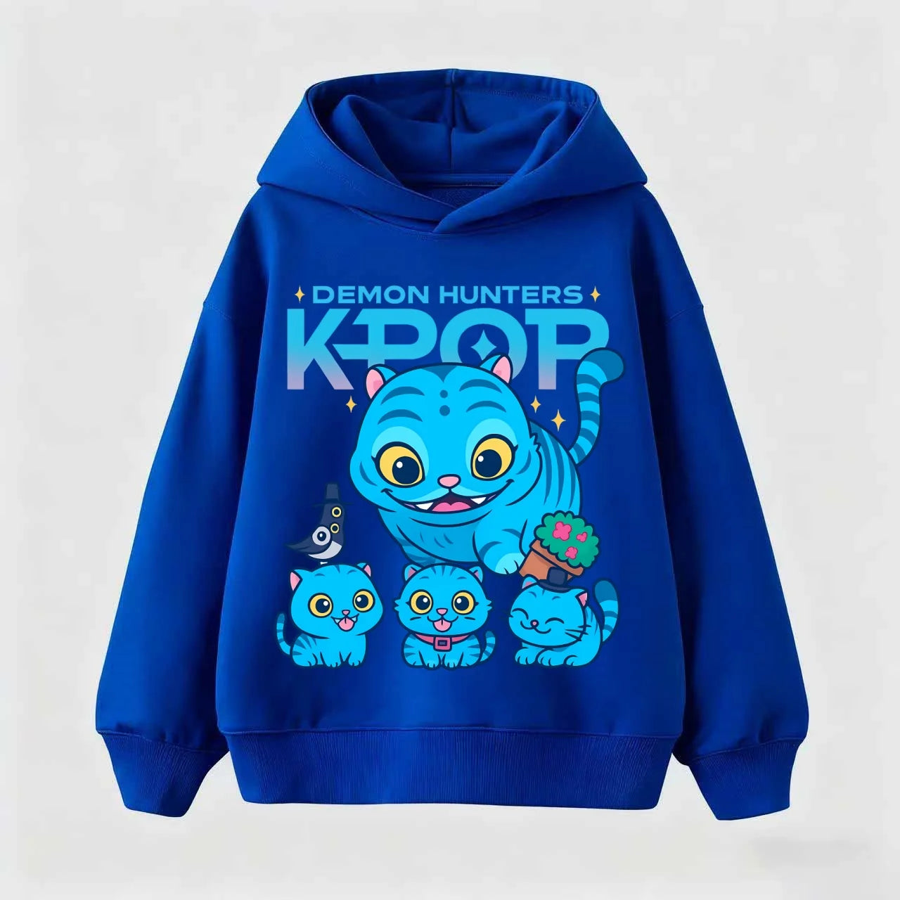 Children's sweatshirt Korean Wave Demon Hunter Print Fashion Casual 2025 Movie Round Neck Girl Casual Clothing