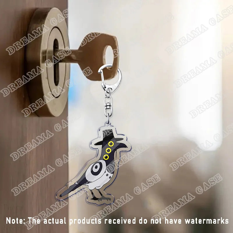 Cartoon Huntrix Saja Boys Acrylic Keychains Ring Double-Sided Key Chain Jewelry K-Pop Demon Hunters Fan Love Gifts