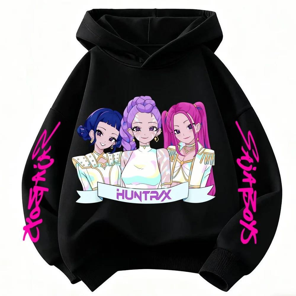 Comfortable Warm Winter Clothes for Children Fashionable Trendy Devil Hunter Casual Sweaters for Girls Boys