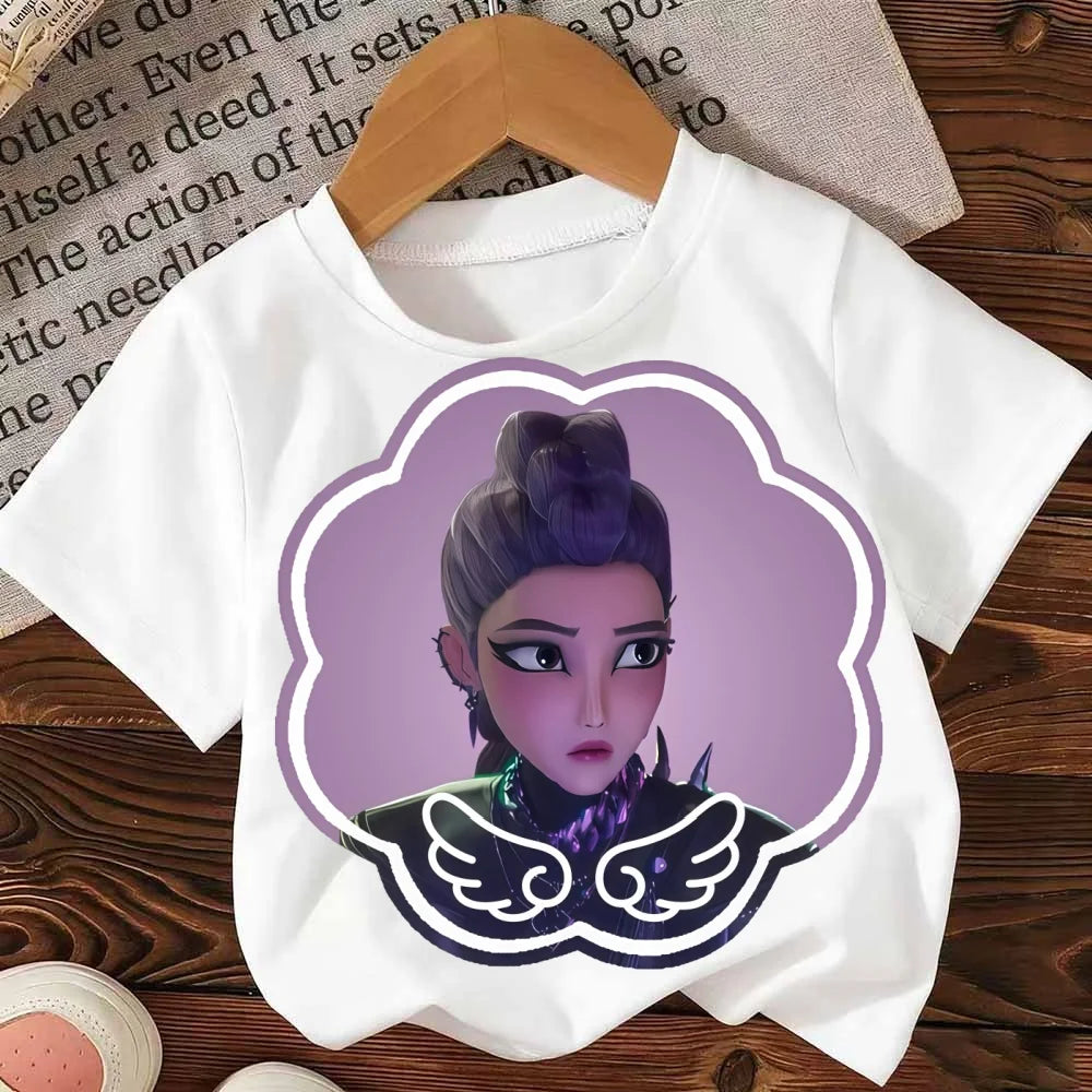 Cool Witch Hunt Kids Round Neck T-shirt for Boys and Girls Aged 2-12 Fashionable Casual Fun Short sleeved Top