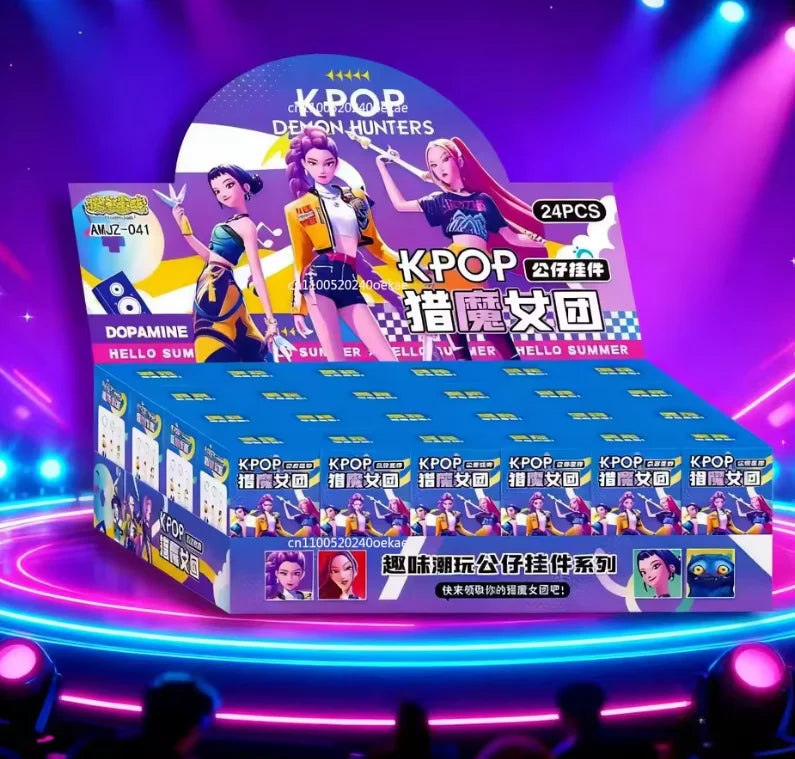 *24pcs Kpop Demon Hunters Blind Box Figure Toy Derpys Tiger Rumi Mira Zoey Sussy Figurine Doll Fans Christma birthday Gift