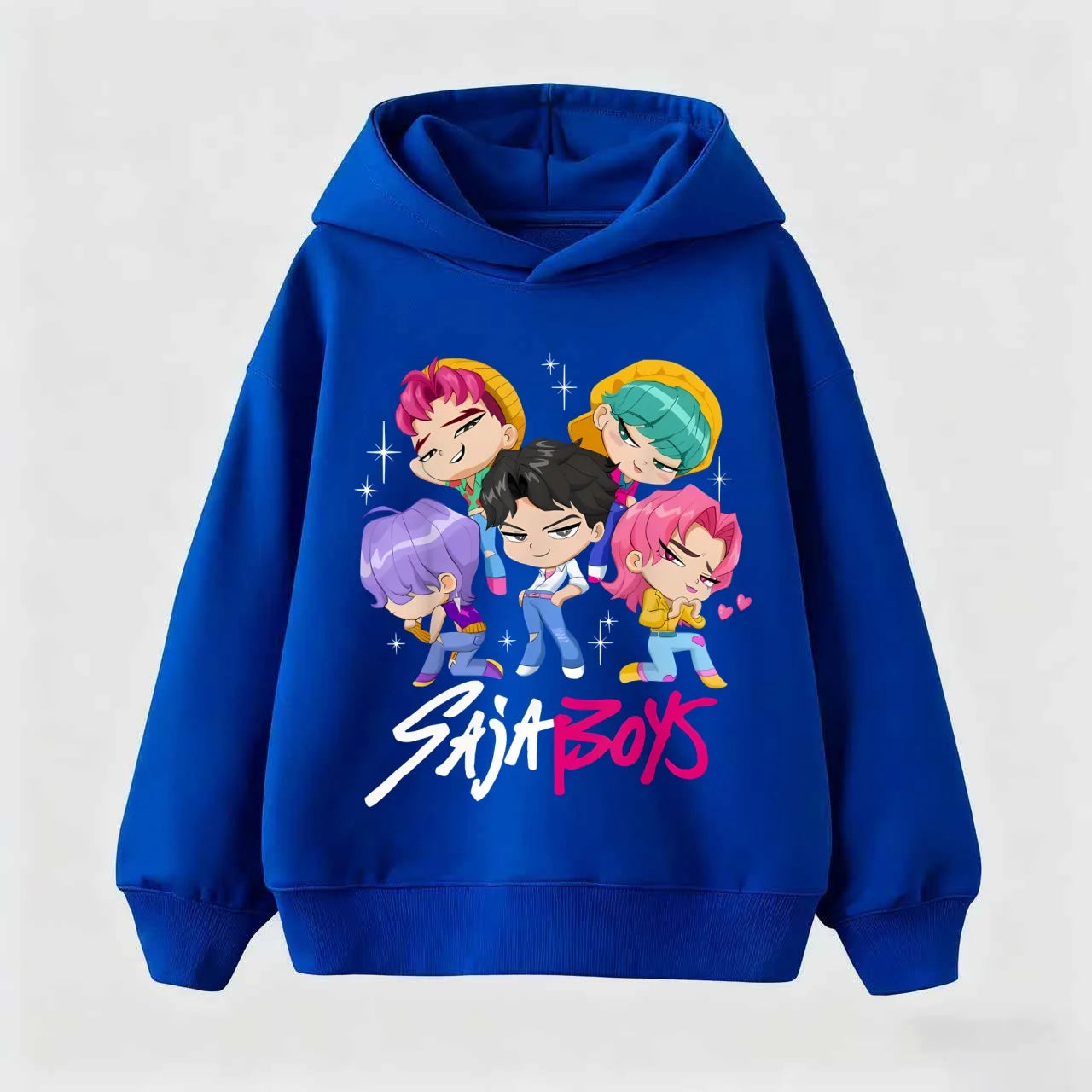 KPop Demon Hunter Rumi Derpy Cartoon Girls Boy Hooded Sweatshirt Warm Children's Korean Wave Fashion Casual Tops Casual Clothing