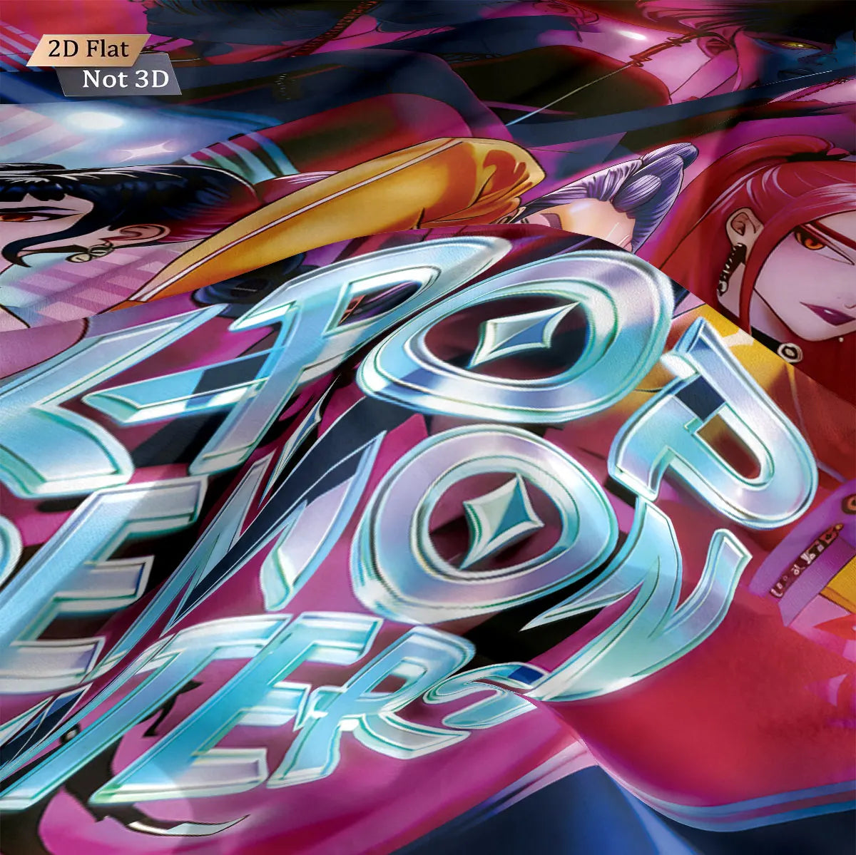 3pcs K-Pop Demon Hunters Chipless Quilt Set, Multi Size Bedrooms, Dormitory Bedding Decoration, Machine Washable