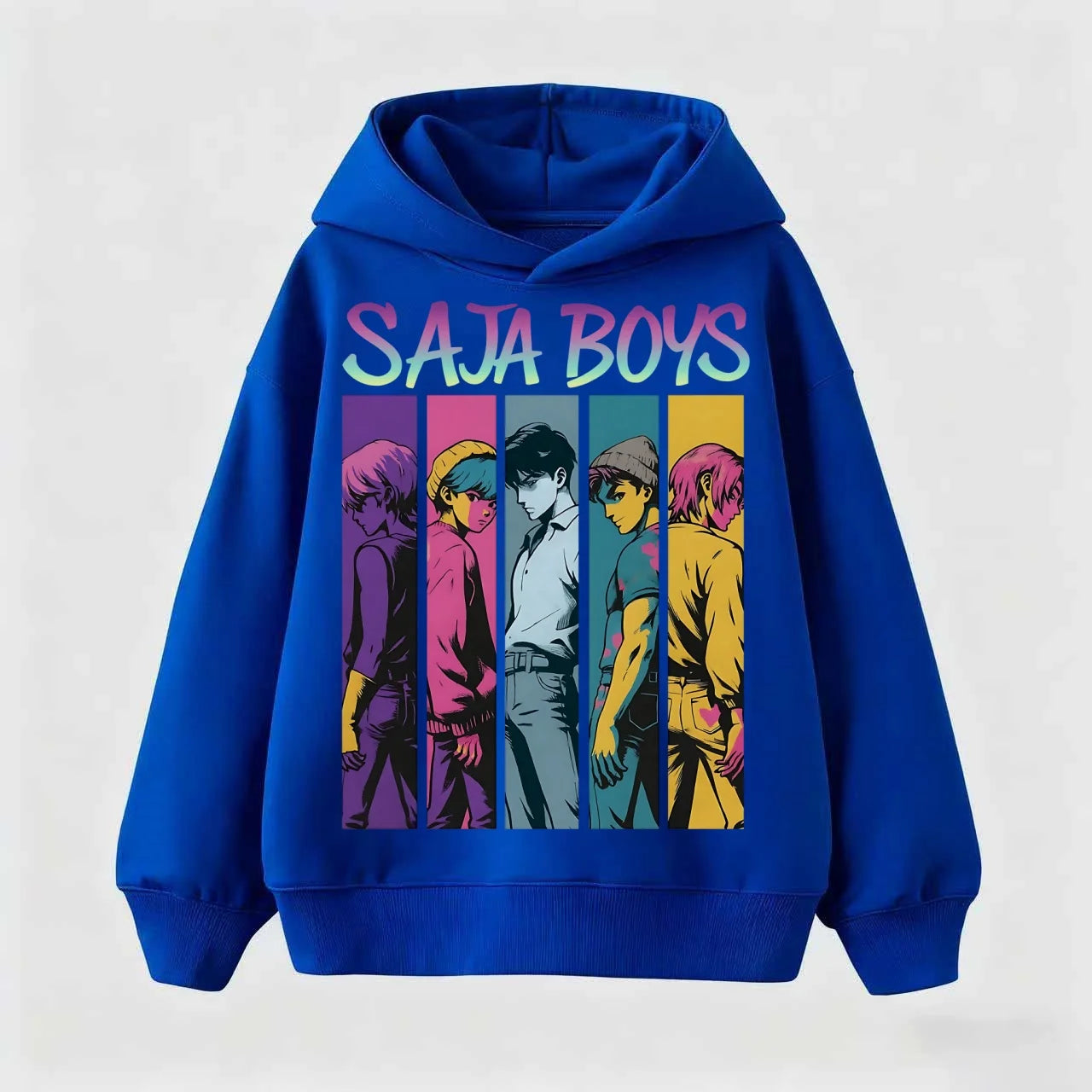 Kids Cartoon KPop Demon Hunters Hoodie 2025: Cool Hooded Pullover Sweatshirt For Boys Girls Casual Fashion Top