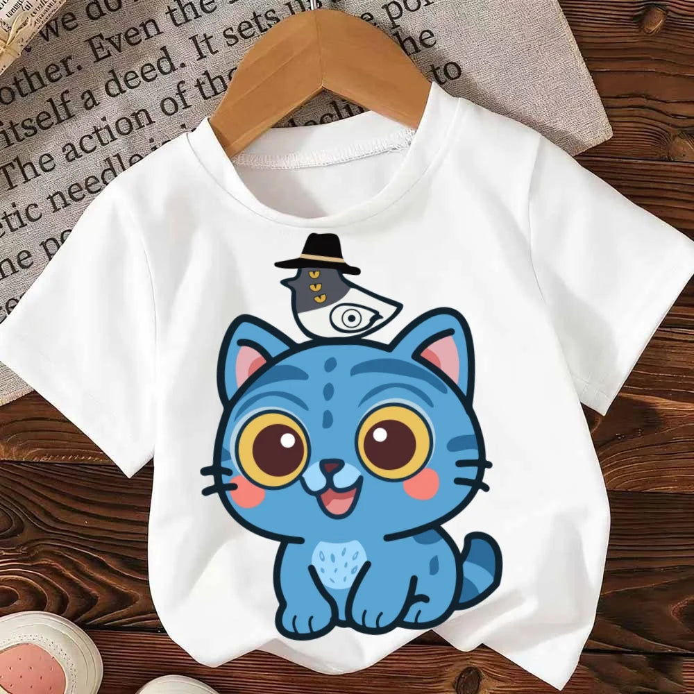 Fashion Casual Kids T-shirt KPop Demon Hunters Cotton Tshirt Clothes Cool Girls Tee Top Funny Gift for Fans