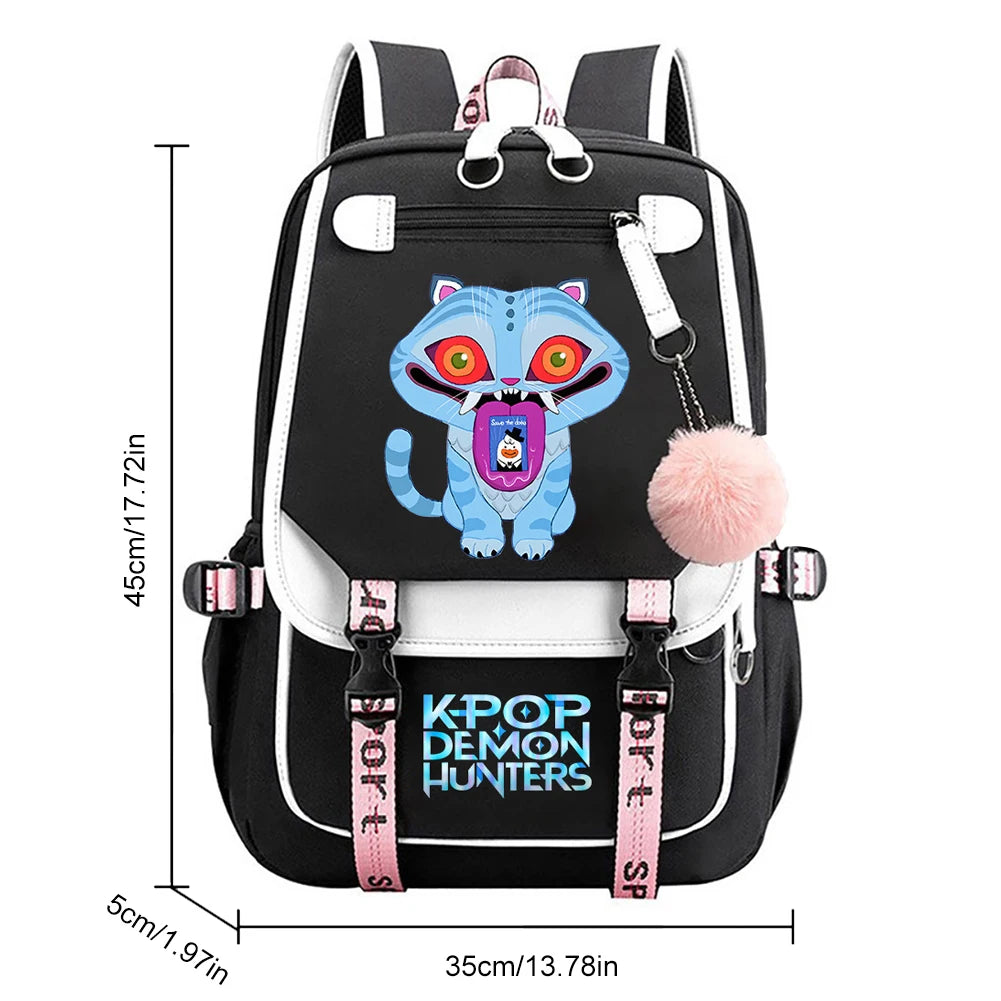 School Backpack for Students KPop Demon Hunters Daily Bagpack 2025 Hot Movie Print Backpacks for Girl Outdoor Sport School Bag