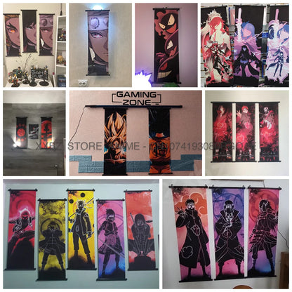 Anime For KPop Demon Hunters Wall Art Canvas Scrolls Pictures Kawaii Character Print Posters Home Decoration Hanging Painting