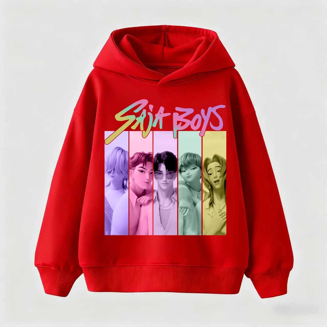 Casual Movie Unisex Hoodies Kid Hoodie Manga Kids Kpop Demon Hunters Children's Sweatshirt Cute Tiger Hoody for Boys Girls