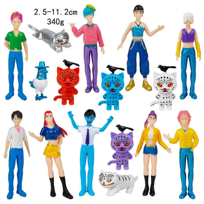Kpop Demon Hunters Figure Toys Demon Hunters Figures Pvc Model Collectible Game Action Figures Room Decoration Kids Birthday Toy