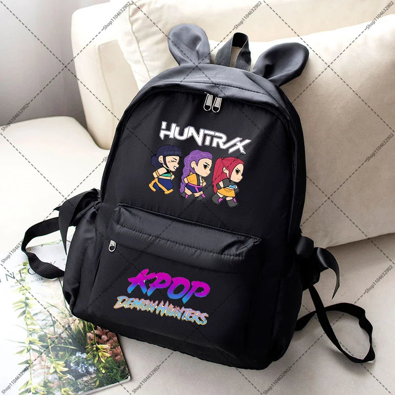 KPop Demon Hunteres Students Backpacks Cartoon Anime Graphic Print Backpack Boys Girls Fashion Schoolbag Back To School Gifts