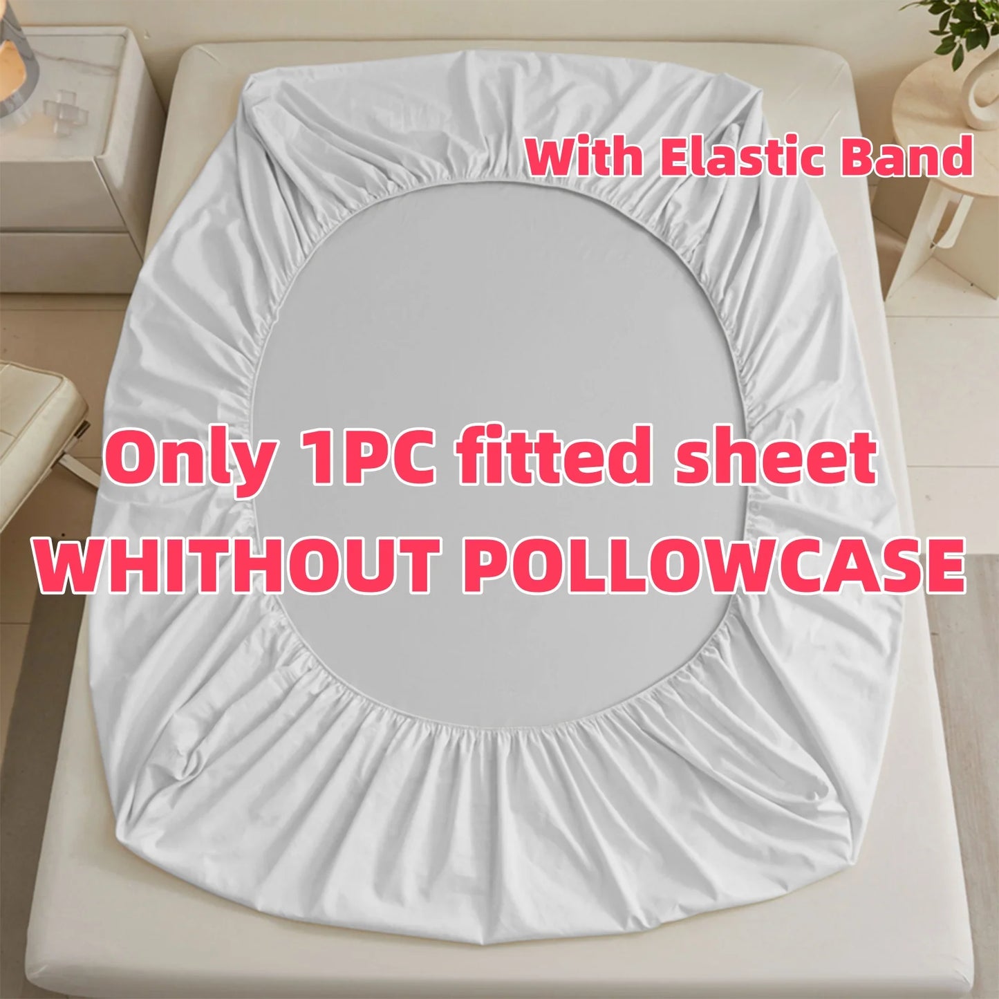 1PC KPOP Fitted Sheet Demon Hunters Soft Polyester Bed Fitted Sheet With Elastic Band Home Decorations Birthday Gifts for Girls