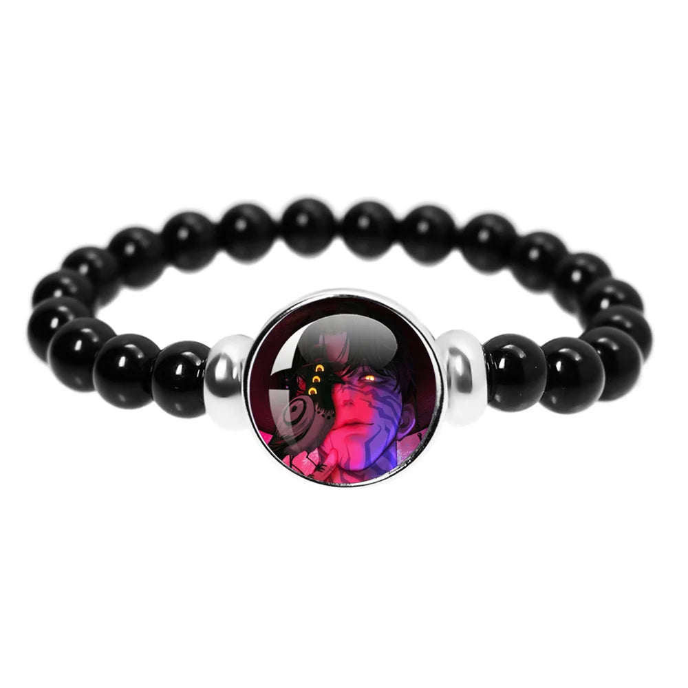 K-Pop Demon Hunters Handmade Glass Bead Bracelet Huntr-x Rumi Zoey Mira Bangles Unisex Jewelry Accessories Fans Gift