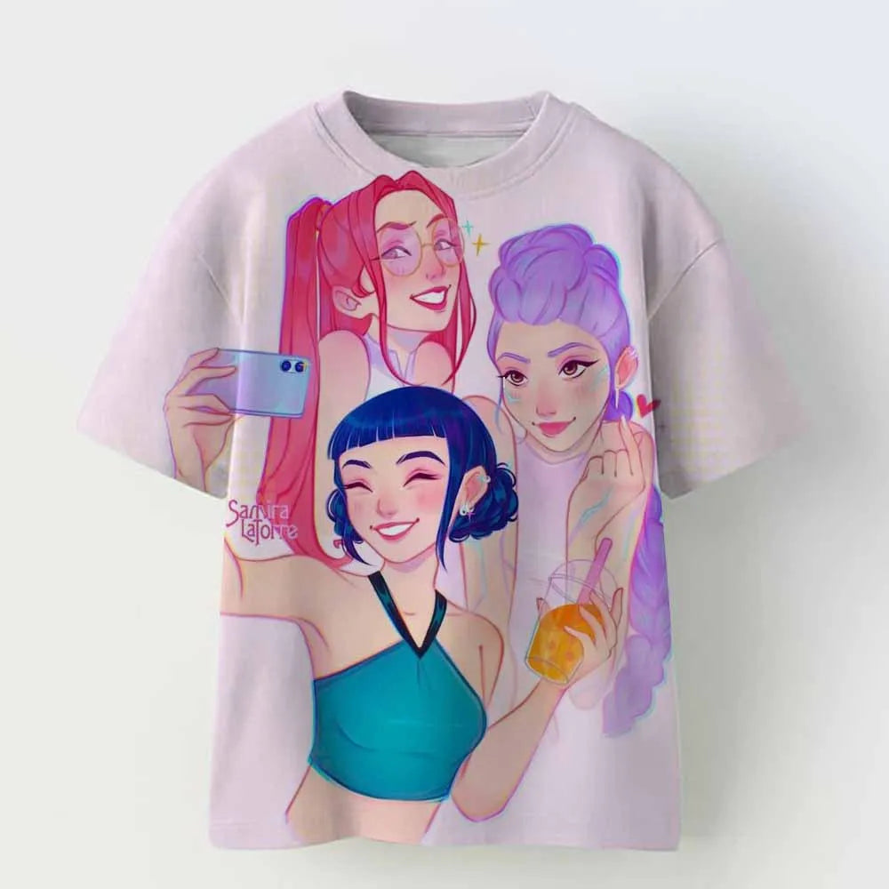 Derpy Tiger Kpop Demon Hunters Shirt for Kids Baby Girl Men Women T Shirt Cute Tiger Cartoon Clothes 2025 Hot Movie Print Soft