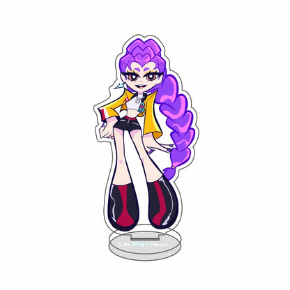 Anime Kpop Demon Hunters Huntrix Saja Boys Acrylic Stand keychains Rumi Zoey Mira Sold My Soul Decorations cosplay Fans Gifts