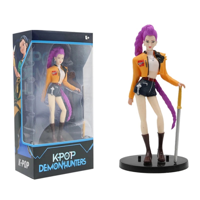 2026 Hot Anime Kpop Demon Hunters Figure Model Toy Cartoon Gaming Peripherals Desk Decoration Collection Figures Model Toy Gift