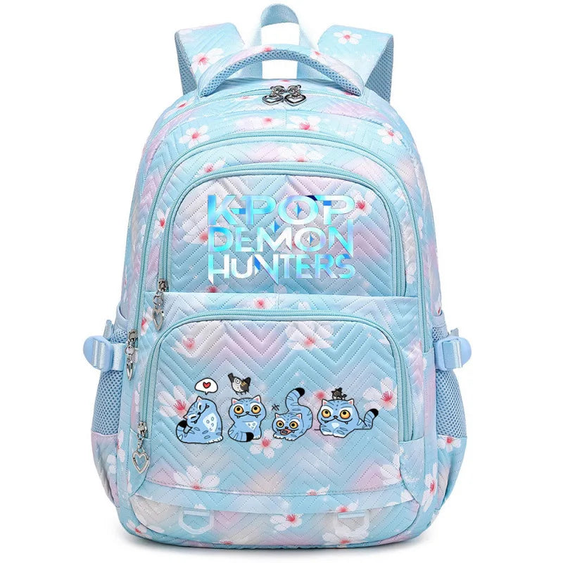 K-Pop Demon Hunters Boys Girls Backpack Huntrix Travel Knapsack Schoolbag Rucksack Women Shoulder Bag Halloween Birthday Gifts