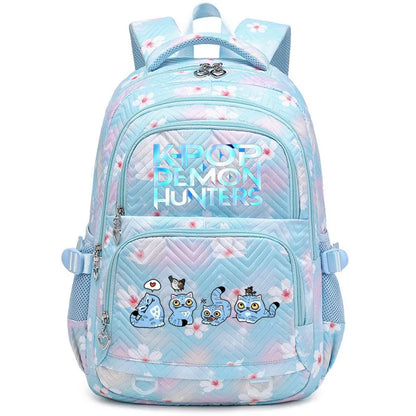 K-Pop Demon Hunters Boys Girls Backpack Huntrix Travel Knapsack Schoolbag Rucksack Women Shoulder Bag Halloween Birthday Gifts