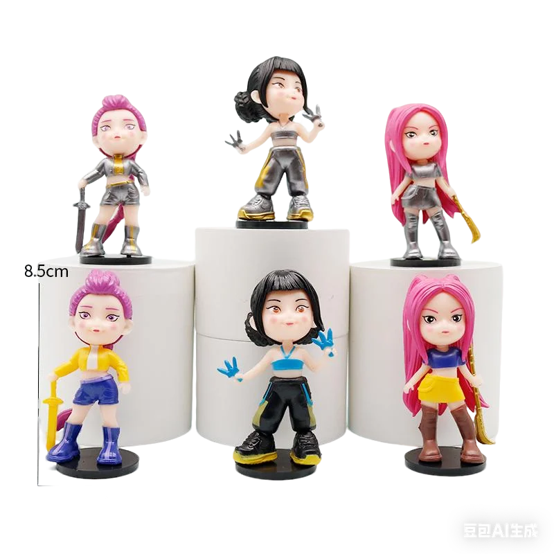 Kpop Demon Hunters Anime Figure Toys Cute PVC Movable Joints Action Figure Model Dolls Kids Birthday Decoration Toy Gifts
