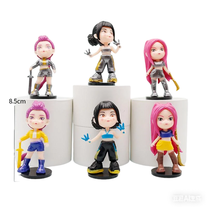 Kpop Demon Hunters Anime Figure Toys Cute PVC Movable Joints Action Figure Model Dolls Kids Birthday Decoration Toy Gifts