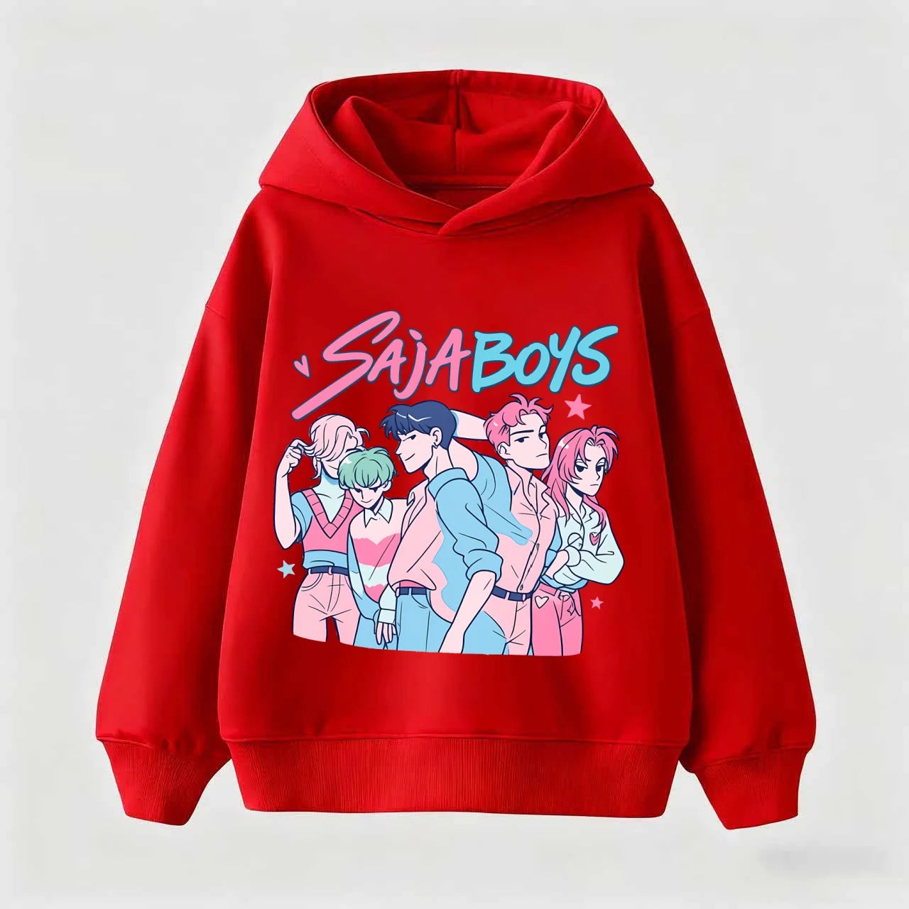 K-pop Demon Hunters Sweet Hoodie for Children Anime Cute Hooded Sweatshirt Boys Girls Spring Autumn Fashion Sports Hoodies Gifts