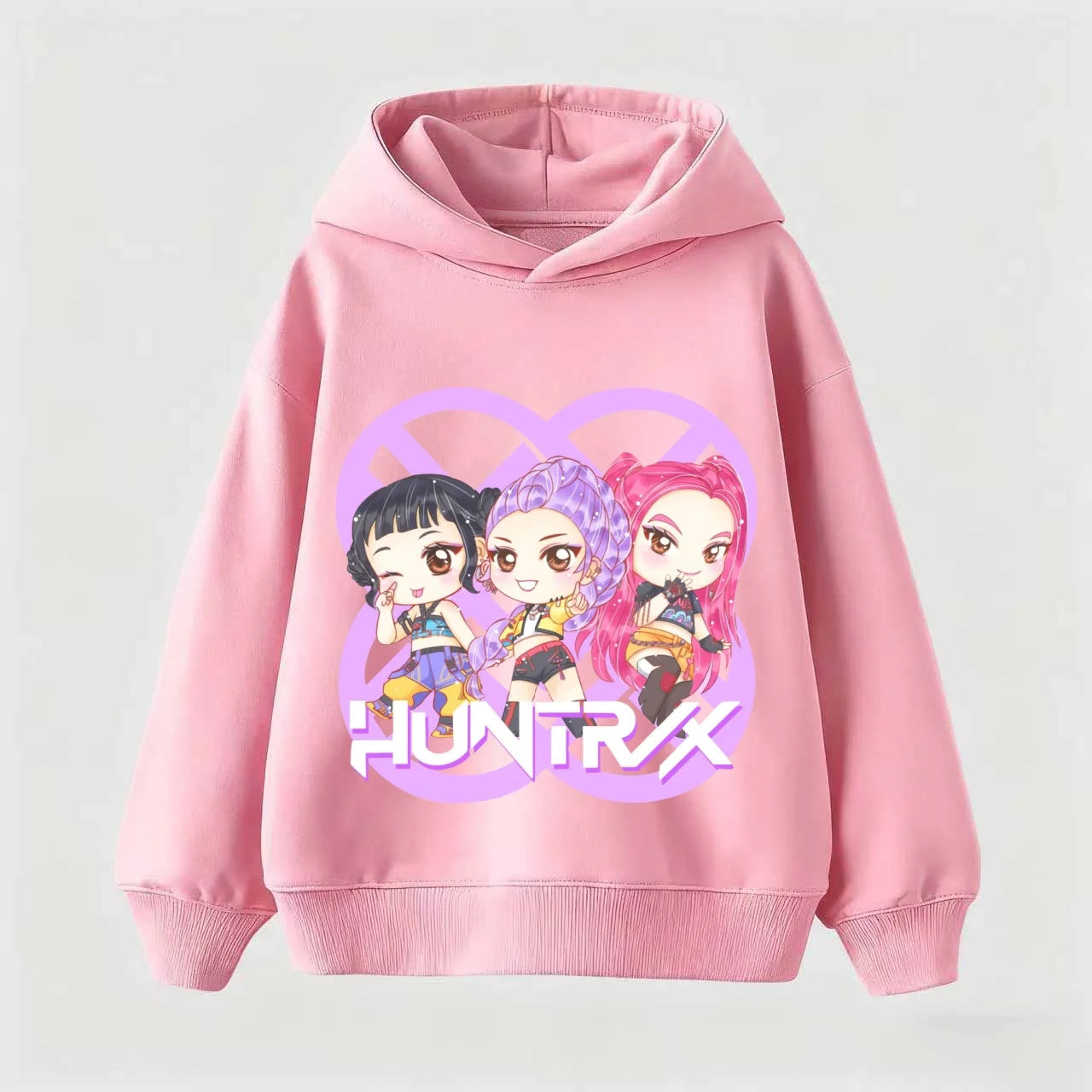 Cuddly Soft K-POP: Demon Hunters Hoodie for Kids - Playful Cartoon Pullover, Ultra-Comfy & Trendy for Everyday Funs Gif