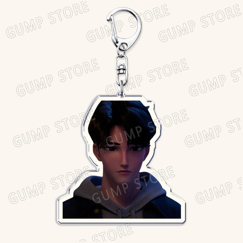 Hot Kpop Demon Hunters Huntrix Saja Boys Keychains for Accessories Jewelry Rumi Zoey Jinu Mira Sold My Soul Keyrings Fans Gifts
