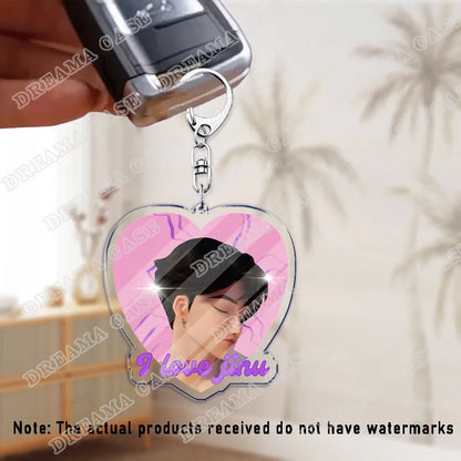 Cartoon Huntrix Saja Boys Derpy Tiger Acrylic Keychains Ring Double-Sided Key Chain Jewelry Kpop Demon Hunters Fan Love Gifts