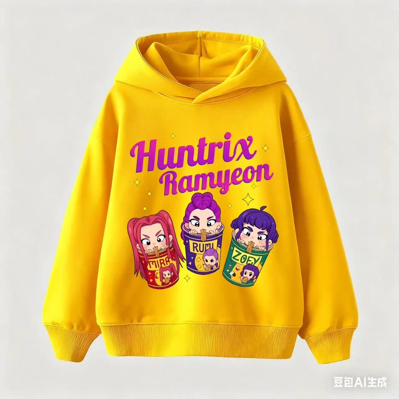 Movie New Kids K-Pop Demon Hunters Hooded Tops Toddler Girl Clothes KPop Demon Hunters Hoodie Girls Fashion Casual Sweatshirt