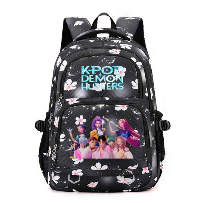 K-Pop Demon Hunters Boys Girls Backpack Huntrix Travel Knapsack Schoolbag Rucksack Women Shoulder Bag Halloween Birthday Gifts