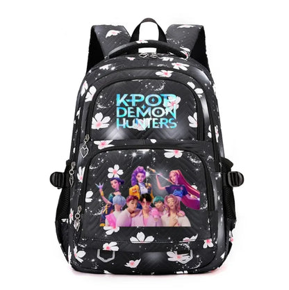 K-Pop Demon Hunters Boys Girls Backpack Huntrix Travel Knapsack Schoolbag Rucksack Women Shoulder Bag Halloween Birthday Gifts