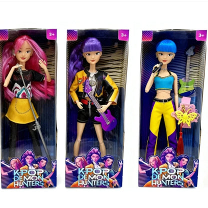 2025 HOT K-POP Hunters Action Figure Toy Demon Slayer – Rumi/Mira/Zoey Character Vinyl Doll Christmas Gifts