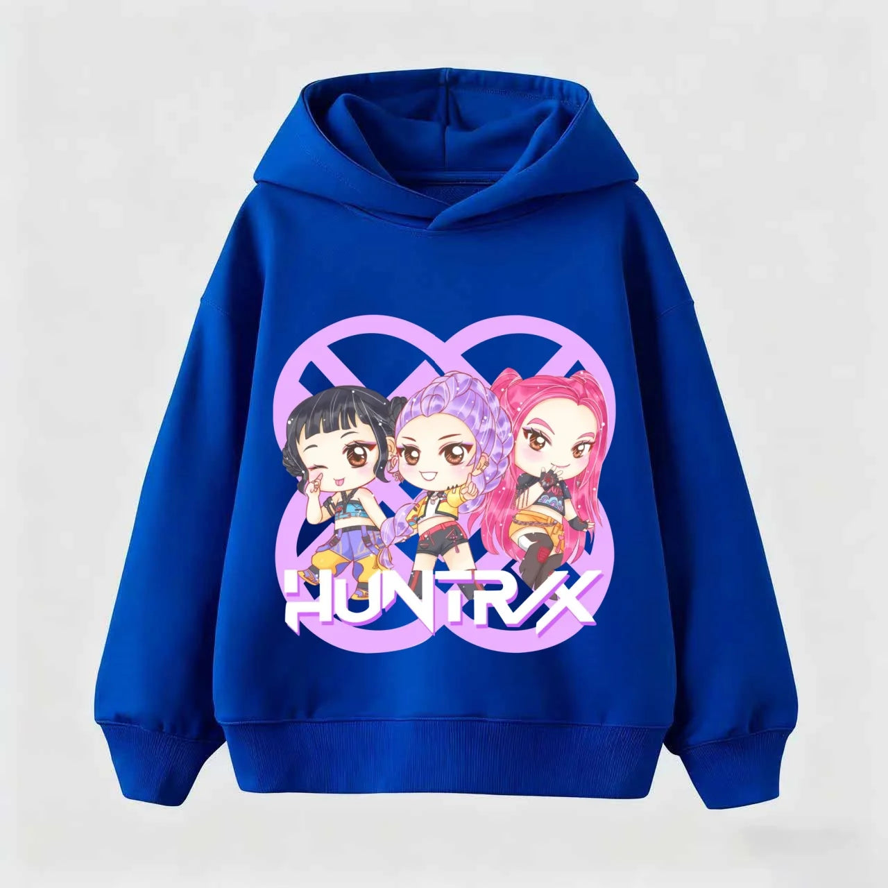 Cuddly Soft K-POP: Demon Hunters Hoodie for Kids - Playful Cartoon Pullover, Ultra-Comfy & Trendy for Everyday Funs Gif