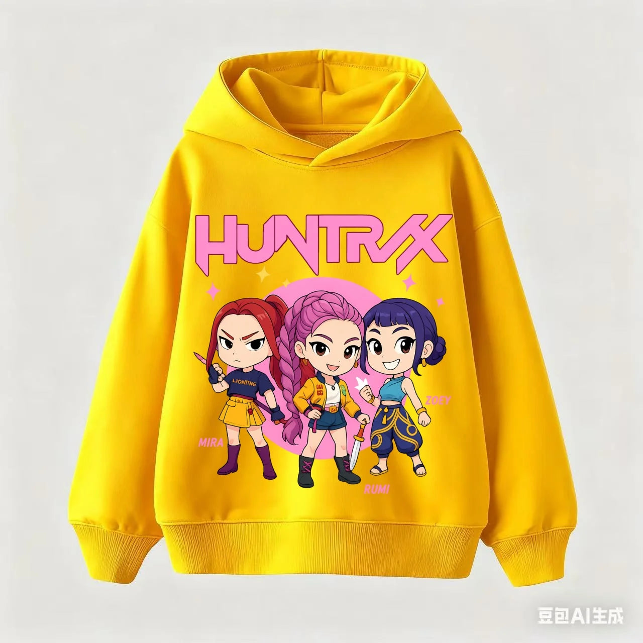 Kpop Demon Hunters Sweatshirt Kids Hoodie Casual Fashion Autumn Winter Boys Girls Warm Anime Clothes