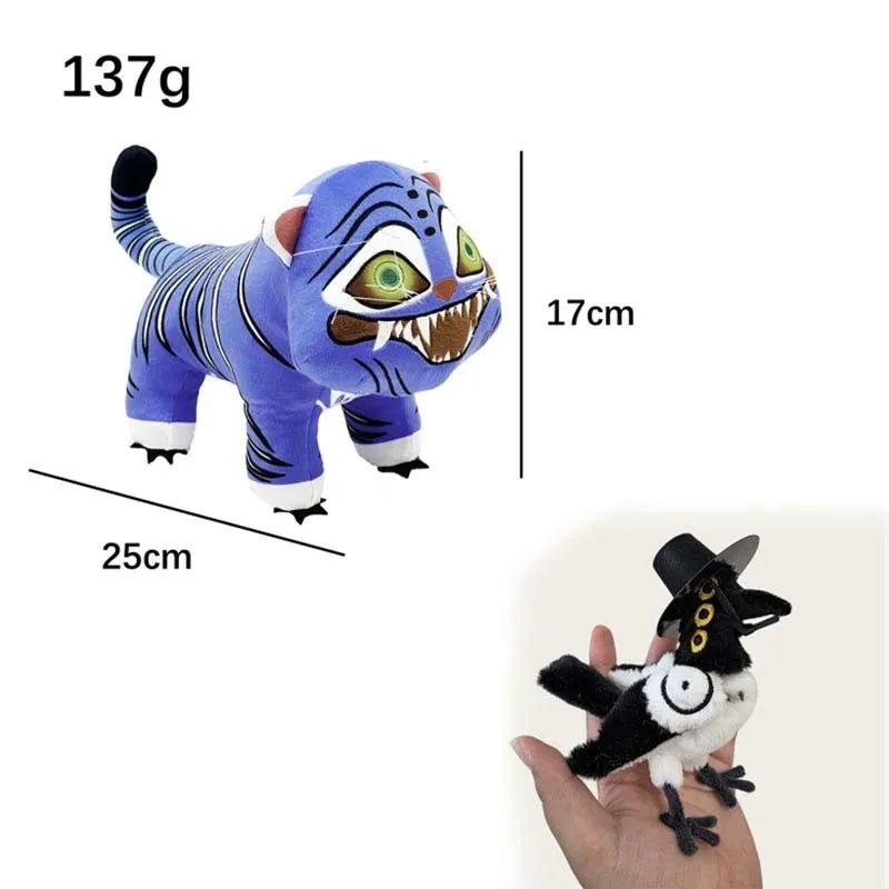 NEW Kpop Demon Hunters Tiger Plush Cute Cartoon Bird Plushie Kawaii Anime Stuffed Doll Soft Decor Pillow Toy Gift For Girl Kids