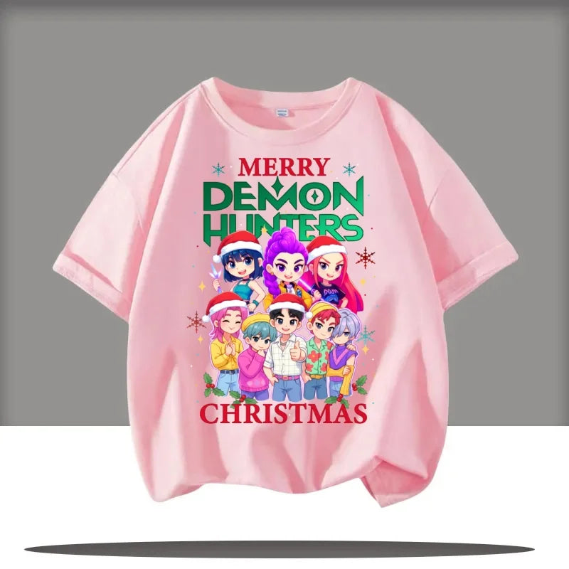 Children's Clothing KPop Demon Hunters Fans Gifts Kids Clothes Fashion Casual Tops 2025 Hot Movie Soft Baby Girls T Shirt