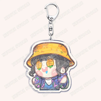 Kpop Demon Girls Huntrix Saja Boys Keychains for Accessories Bag Marcus Rumi Zoey Jinu Ramen Ramyeon Keyring Jewelry Fans Gift