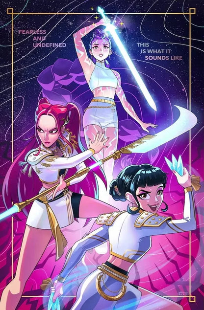 Saja Boys K Pop Demon Hunters Movie Poster Print For Bedroom Living Room Decor Cartoon Music Band Canvas Painting Wall Art