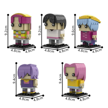 MOC K-pop Demon Hunters Magpie Model Building Blocks Rumi Figure Sussie Demonic Magpie Lion Crow Animal Bricks Toy Gift