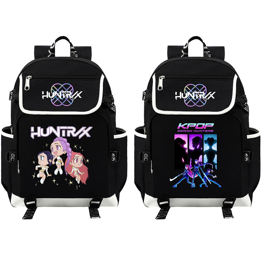 Kpop Demon Hunters Backpack for Girl Boy Student Teenager Rucksack Women Casual School Bags Travel Mochila