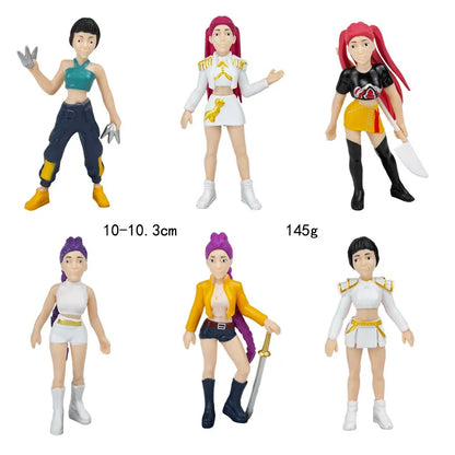 Kpop Demon Hunters Figure Toys Demon Hunters Figures Pvc Model Collectible Game Action Figures Room Decoration Kids Birthday Toy