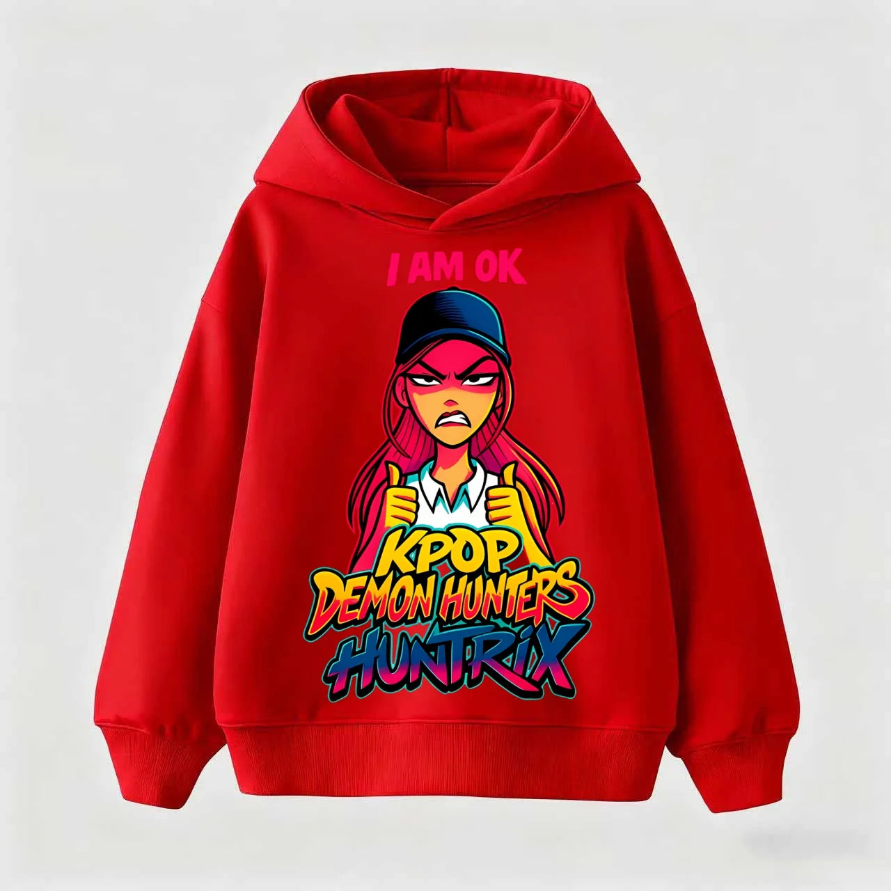 KPop Demon Hunters Hoodies Baby Girl Boy Clothes Fashion Casual Hooded Sweatshirts K-Pop Demon Hunters Pullover Kids Outfits Gif