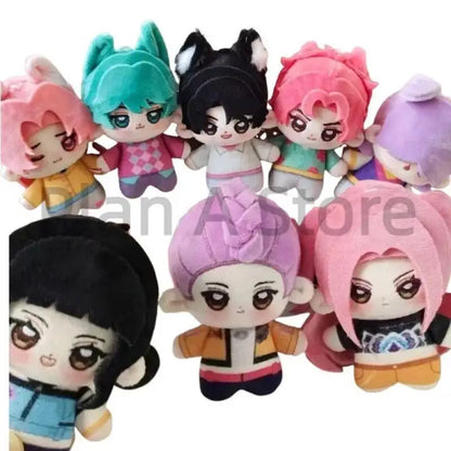NEW Kpop Demon Hunters Pendant Plush Doll Toy Keychain Cartoon Cute Soft Saja Boys Plush Doll Room Decoration For Kid Gift
