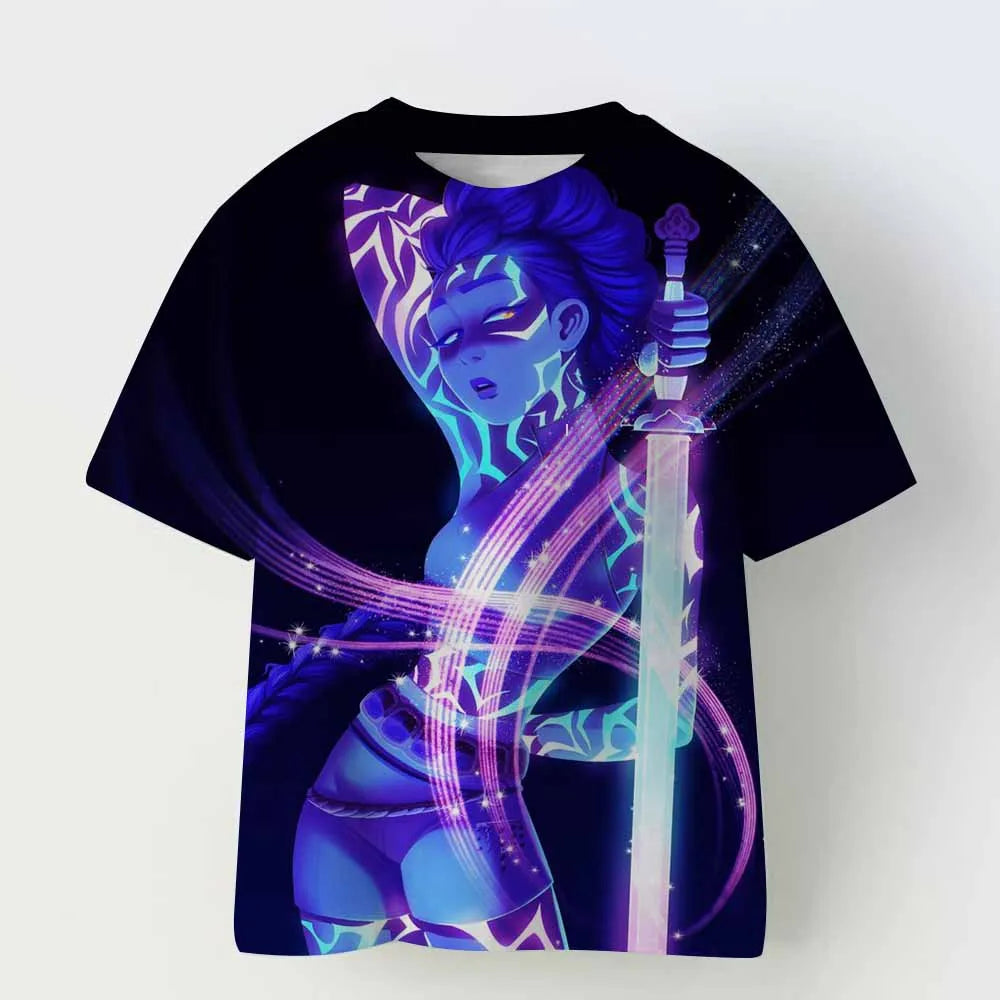 Derpy Tiger Kpop Demon Hunters Kids T-shirt Tops Girls Boys Cotton Summer Short Sleeve Tee Crew Neck Cute Tiger Funny T Shirts