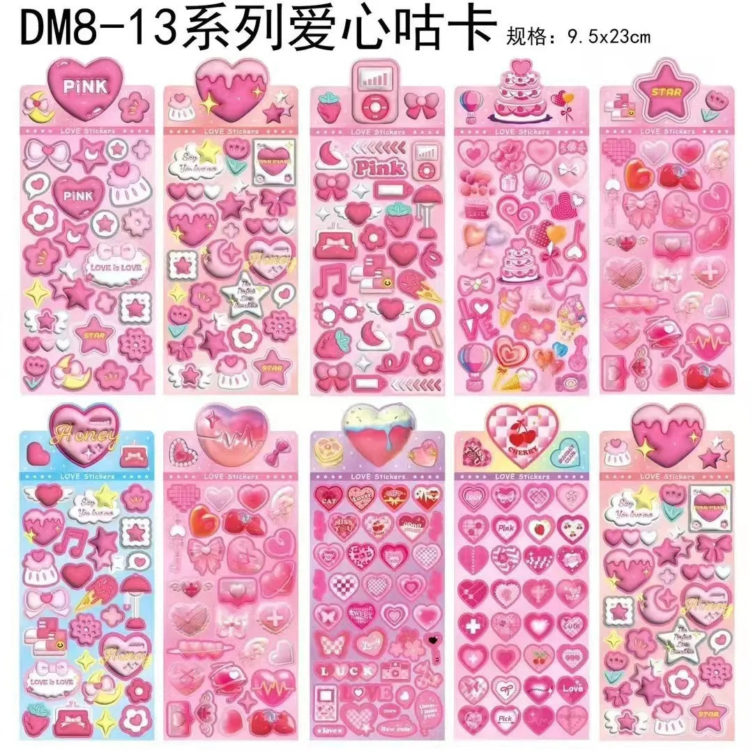 Christmas KPOP Devil Hunter Guka Devil Man Anime Laser Cutting Stickers Office Stationery and School Supplies Decoration