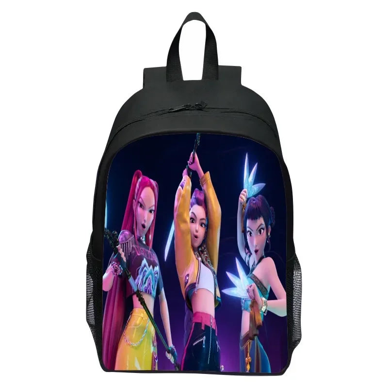 Kpop Demon Hunters Backpack Huntrix K-pop Demon Hunters Rumi Mira Zoey Backpack Pencil Case School Bag Mochila Set Pencilcase
