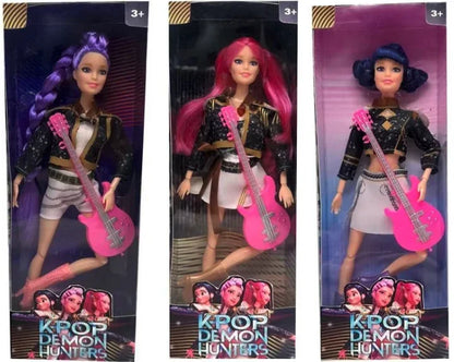 Anime Doll Toys Kpop Demon Hunters Action Figure Toy Rumi Mira Zoey Beautiful Princess Baby Girl Dolls Plastic DIY Toy for Girls