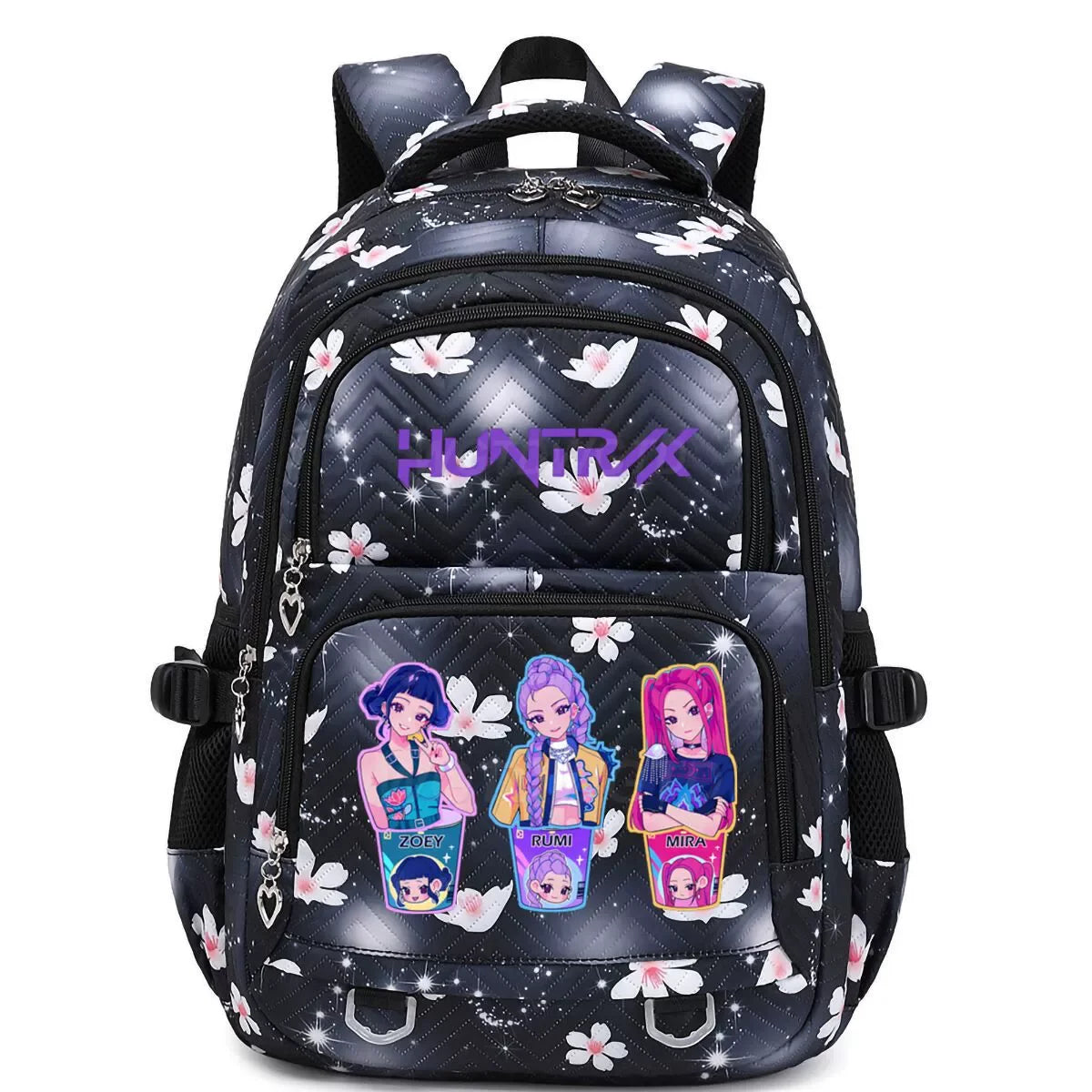 Kpop Demon Hunters Backpack Cartoon Rumi Mira Zoey HUNTR/X Saja Boys Print Schoolbag Large Capacity Student School Bas for Girls