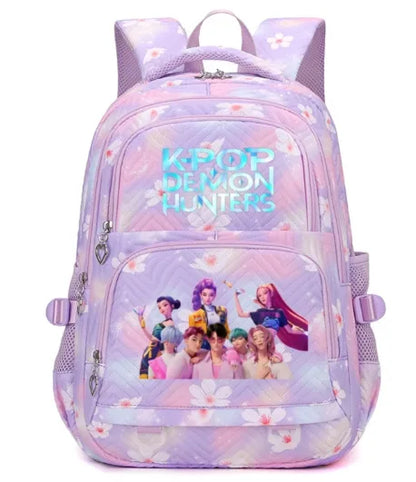 K-Pop Demon Hunters Boys Girls Backpack Huntrix Travel Knapsack Schoolbag Rucksack Women Shoulder Bag Halloween Birthday Gifts
