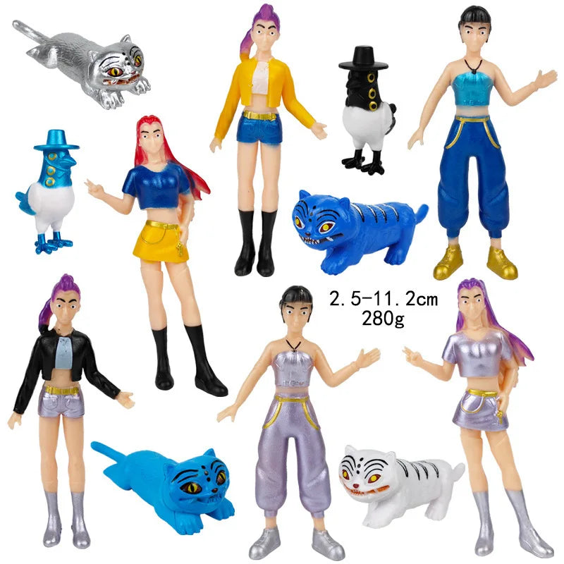 Kpop Demon Hunters Figure Toys Demon Hunters Figures Pvc Model Collectible Game Action Figures Room Decoration Kids Birthday Toy